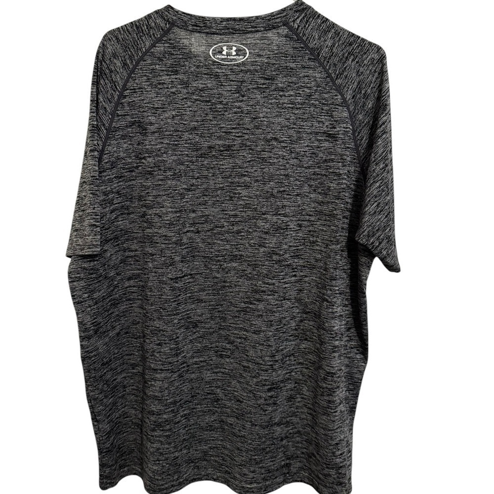 Under Armour HeatGear Black Gray Short Sleeve Performance Shirt XL - Picture 3 of 3